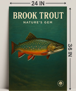 Brook Trout Nature's Gem Wall Art Print PosterGoat