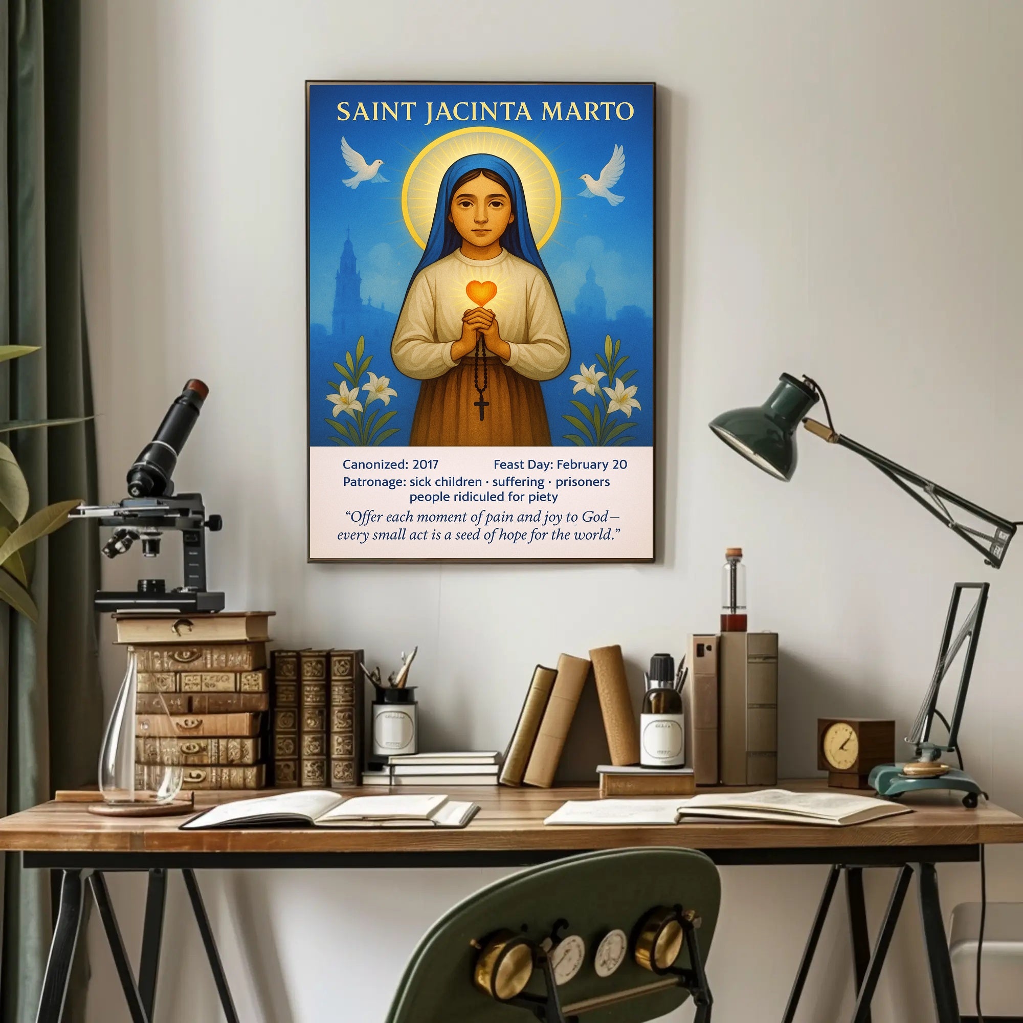 Saint Jacinta Marto Poster PosterGoat