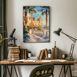 Monaco Monte Carlo Casino Square View Poster