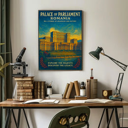 Palace Of Parliament Romania Poster