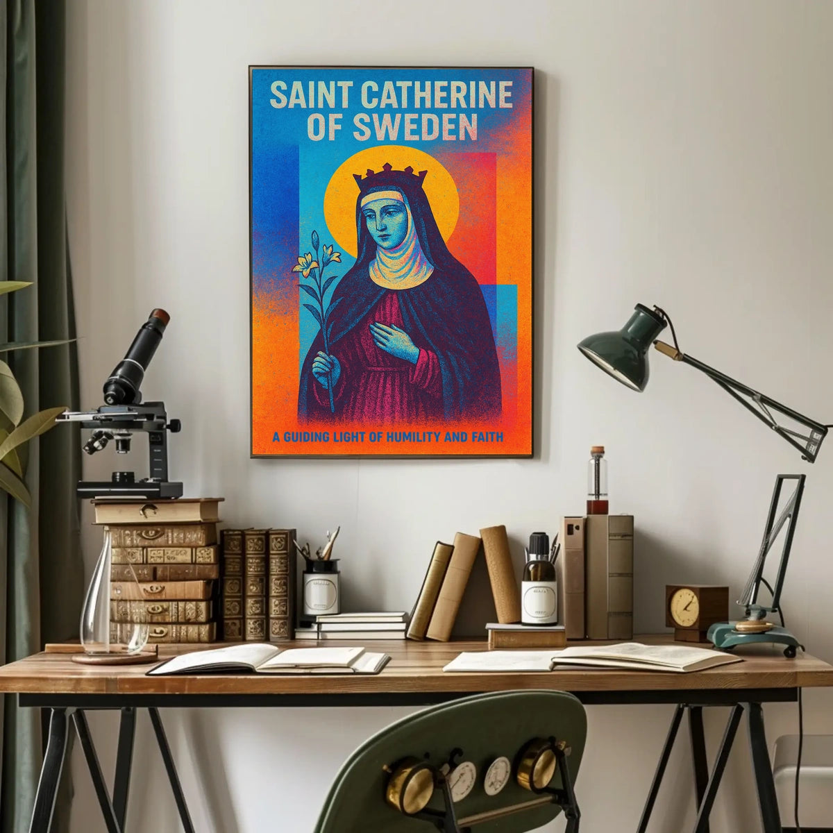 Saint Catherine of Sweden Poster