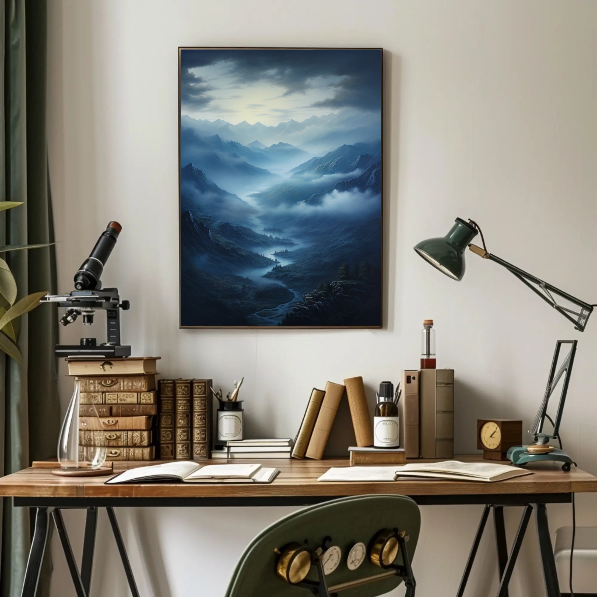 Mystical Mountain Valley Poster