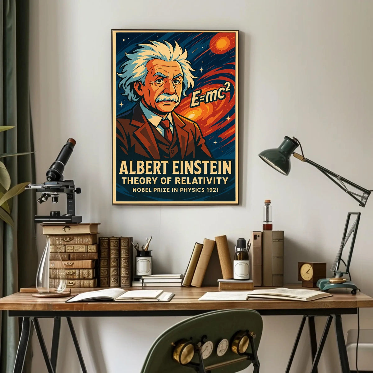 Albert Einstein Theory Of Relativity Poster