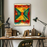 Vibrant Flag Art Poster