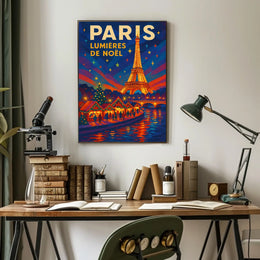 Paris Lumières De Noël Poster