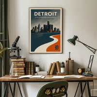 Detroit Innovation and Resilience Poster PosterGoat