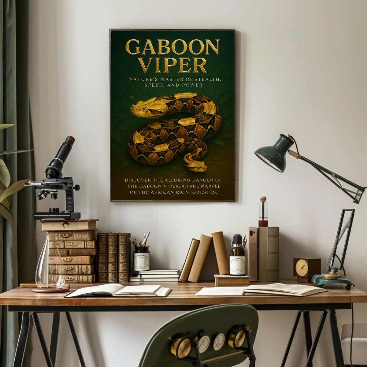 Gaboon Viper Natures Master of Stealth Poster