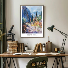 Delphi Ruins Poster PosterGoat