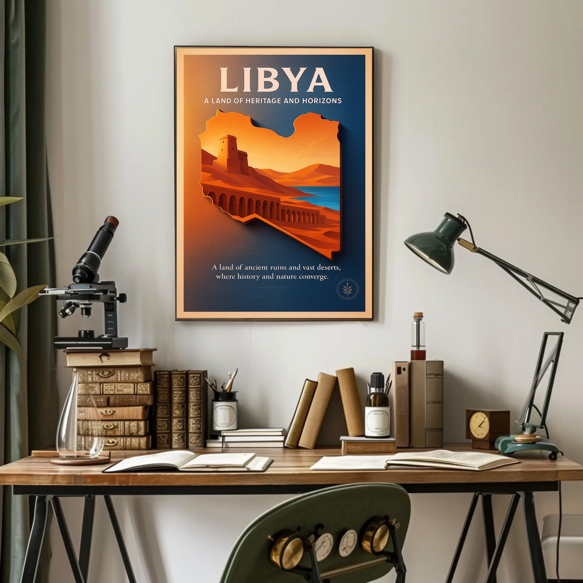 Libya A Land of Heritage and Horizons Poster PosterGoat
