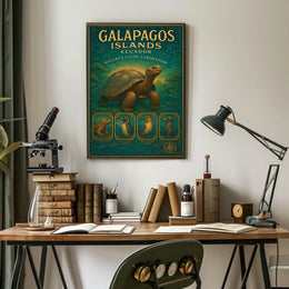 Galapagos Islands Natures Living Laboratory Poster
