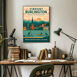 Burlington Poster Vibrant Nature And Culture