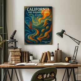 California The Golden State Poster