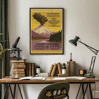 Lassen Volcanic National Park Ranger Service Poster