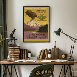 Lassen Volcanic National Park Ranger Service Poster