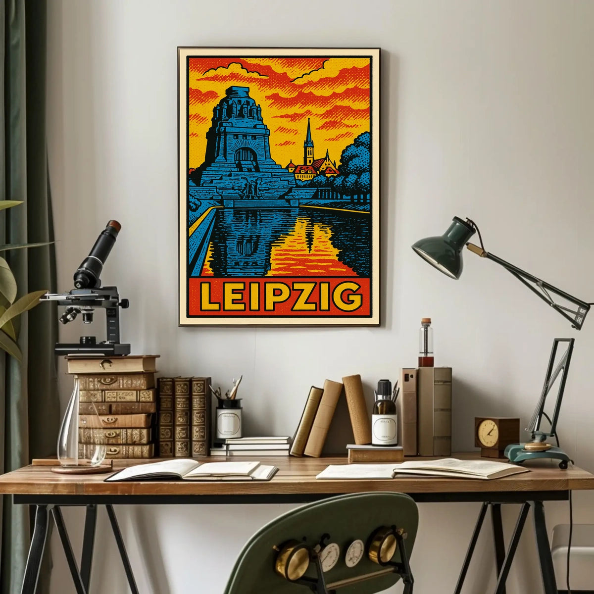 Leipzig Travel Poster