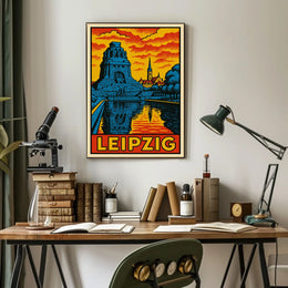 Leipzig Travel Poster