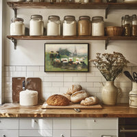 Traditional European Gathering: Serene Pastoral Heritage Poster