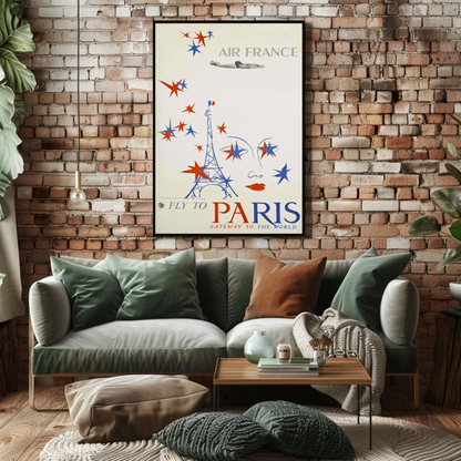 Fly to Paris Air France Gateway Poster