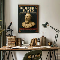 Rutherford B. Hayes Vintage Presidential Historical Poster PosterGoat