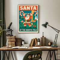 Santa Claus Strength Holiday Fantasy Mythology Poster