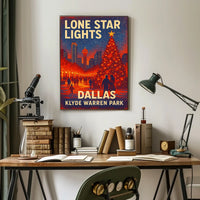 Lone Star Lights At Klyde Warren Park Poster