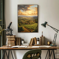 Tuscan Vineyard Serenity Art Print Travel Poster