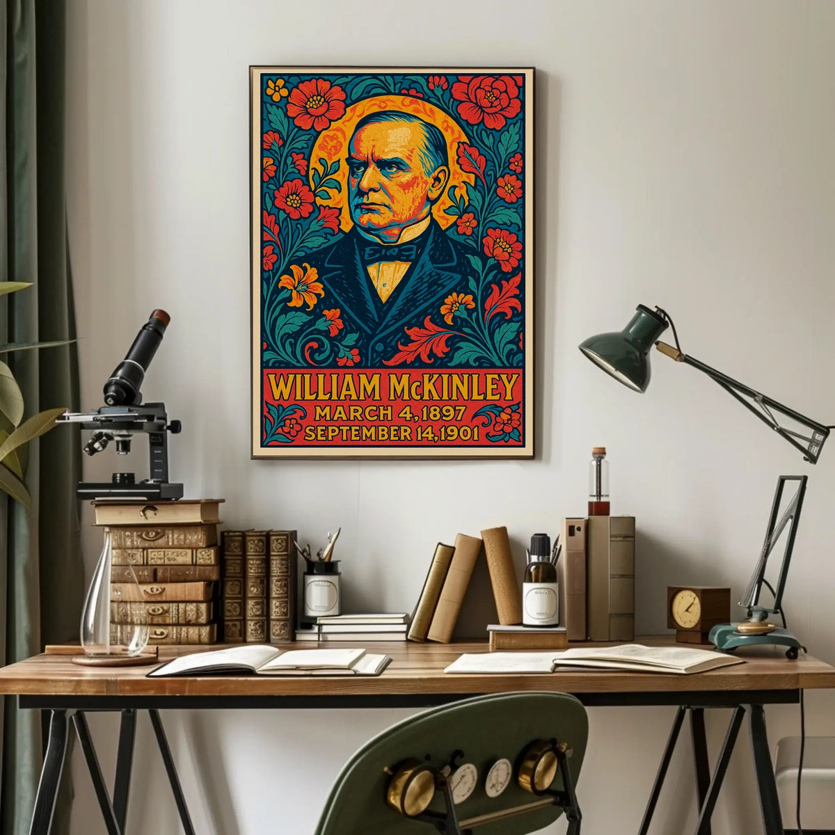 William McKinley Gift Vintage Presidential Tribute Poster