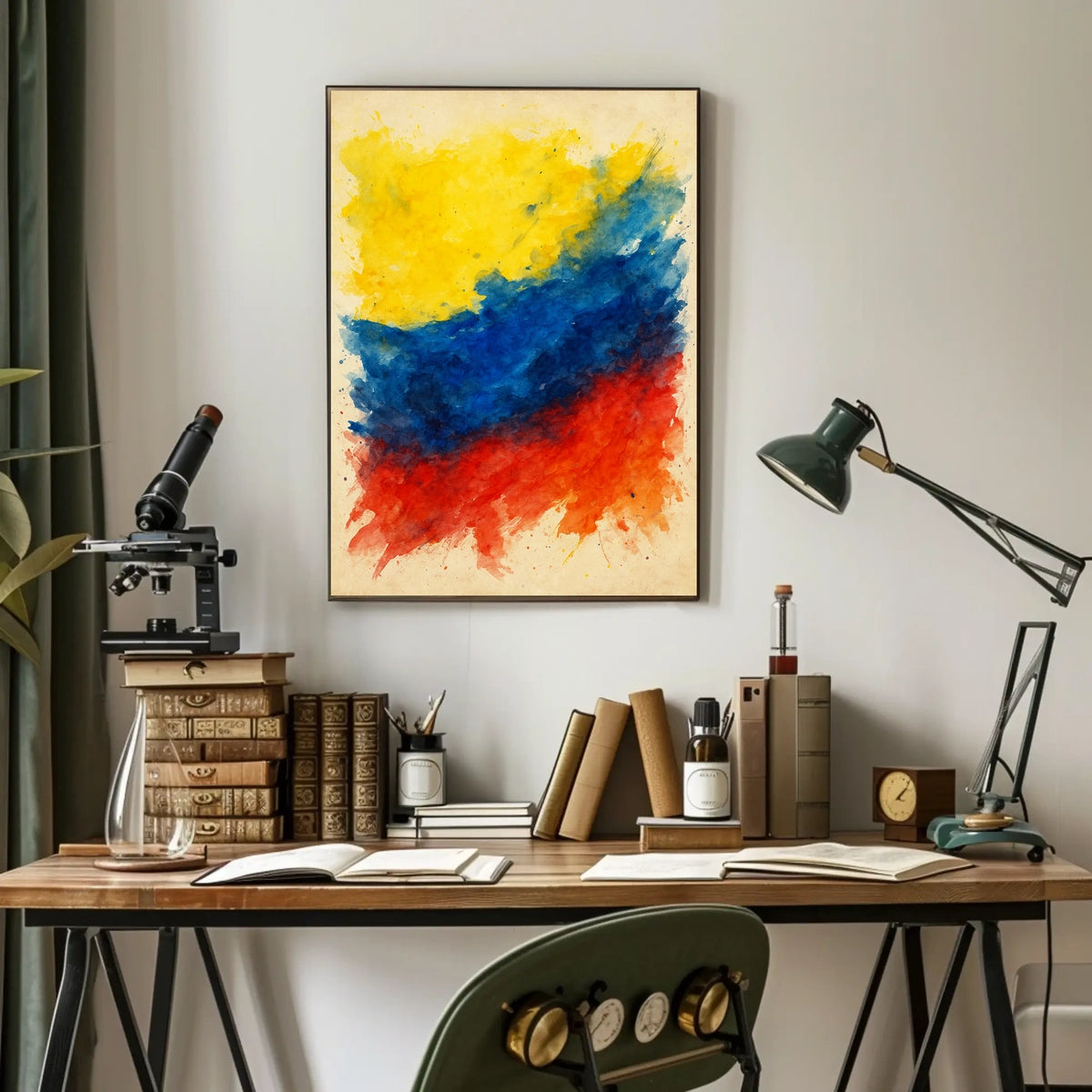 Vibrant Abstract Colors Abstract Poster