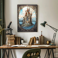 Enchanted Castle By The Sea Poster