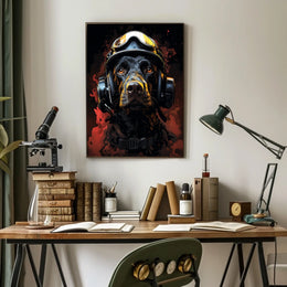 Heroic Canine Aviator Poster