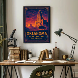 Oklahoma Heartbeat of the Prairie Poster