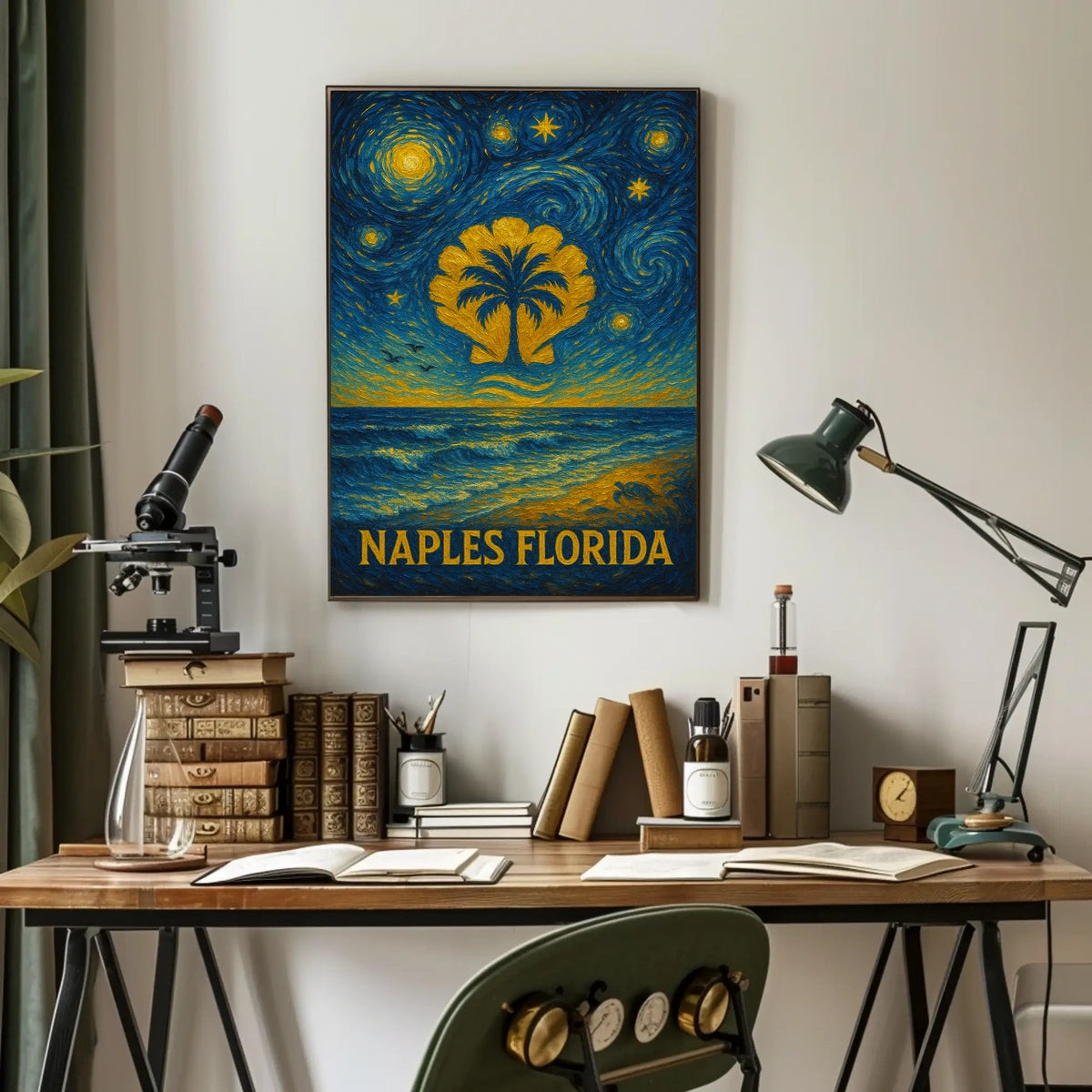 Naples Florida Starry Night Poster