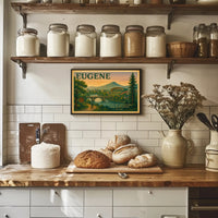 Eugene City Adventure Poster Wall Art Print