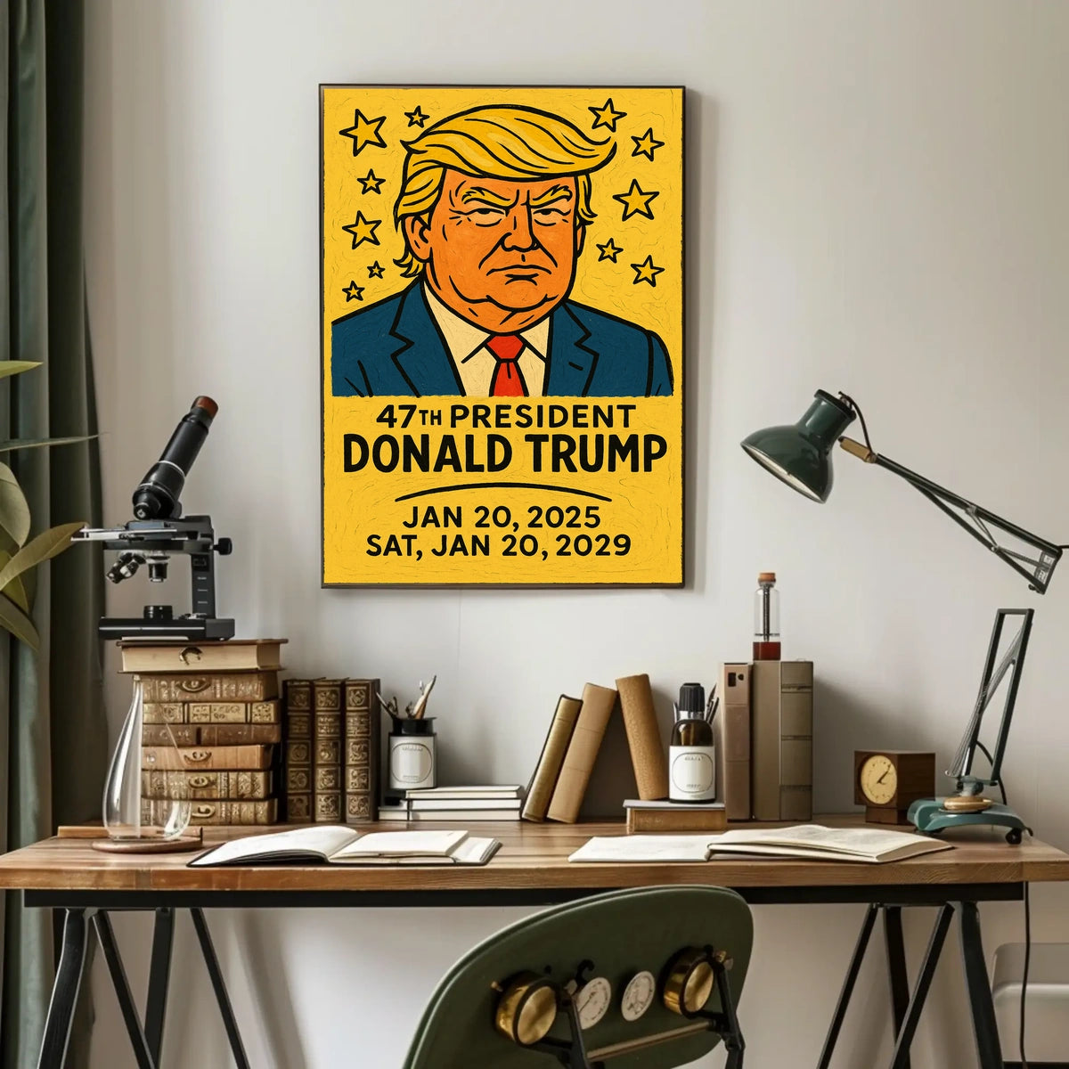 Trump Leadership Pop Art Patriotic Poster
