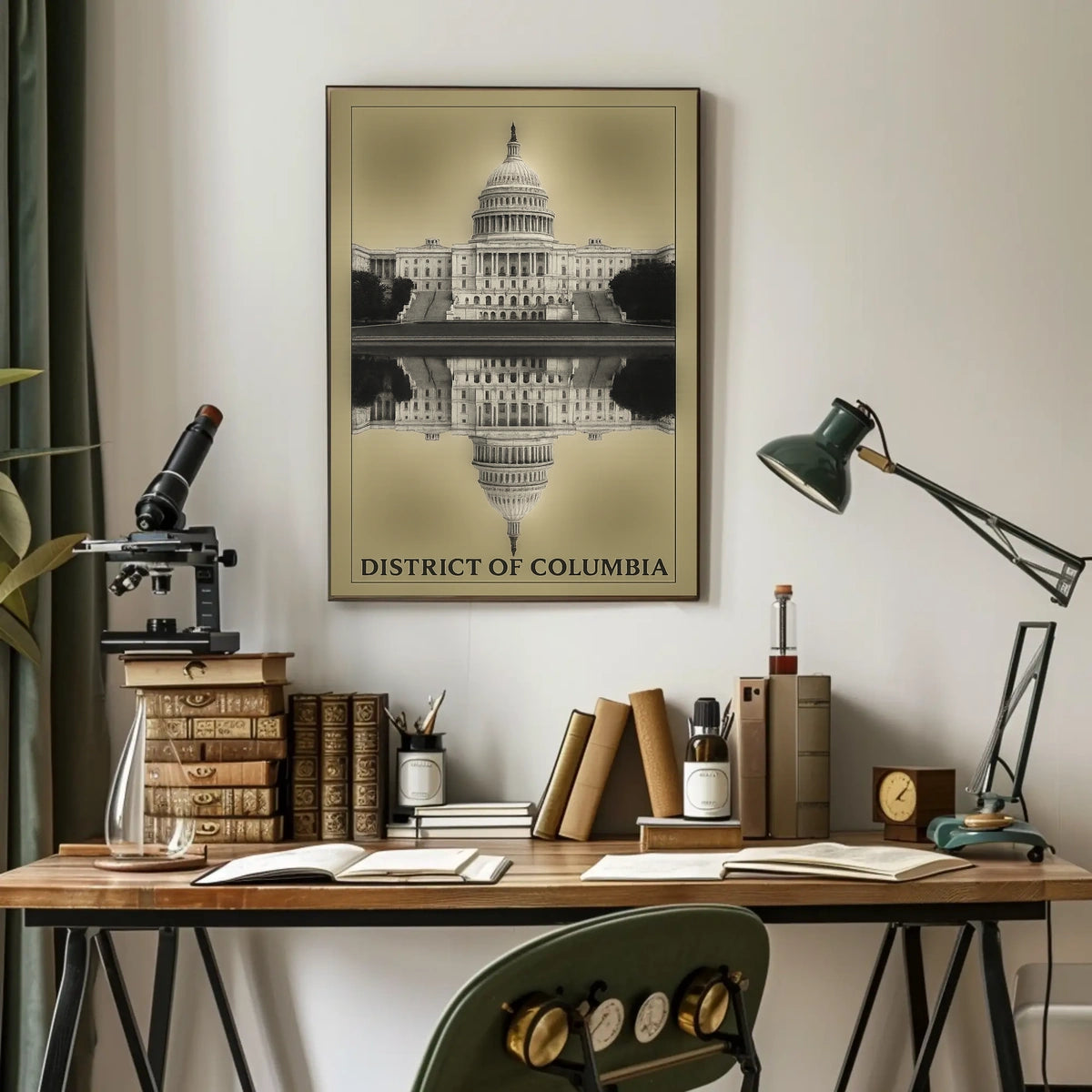District Of Columbia Reflection Poster