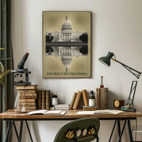 District Of Columbia Reflection Poster