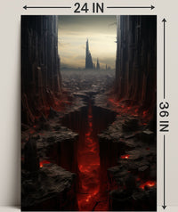 The Abyssal Cityscape Poster
