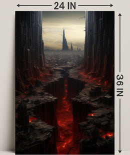The Abyssal Cityscape Poster