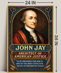 John Jay Architect of American Justice Poster PosterGoat
