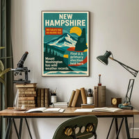 New Hampshire Scenic Vintage Travel Poster PosterGoat