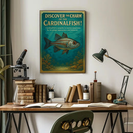 Discover the Charm of the Cardinalfish Poster