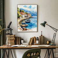 Montenegro Perast Waterfront View Poster