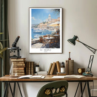 Serene St. Tropez Poster PosterGoat