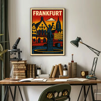 Frankfurt Cityscape Poster