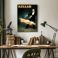 Kellar Classic Levitation Magic Show Vintage Artistic Poster