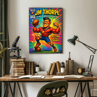 JM Thorpe – Olympic Gold Medalist & Gridiron God Poster