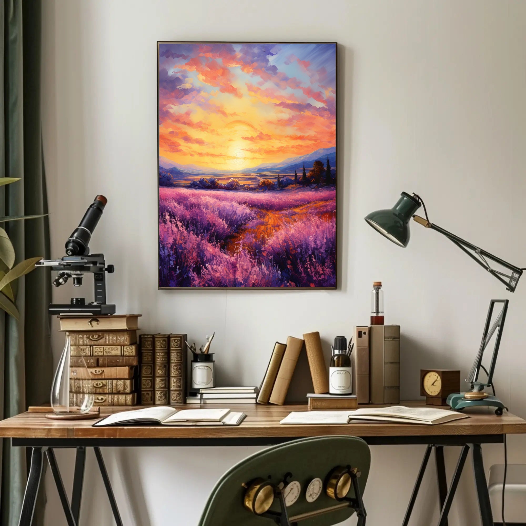 Lavender Sunset Poster