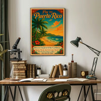 Fly to Puerto Rico Poster