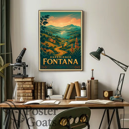 Fontana Vintage Travel Poster