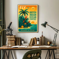 Fly to the British Indian Ocean Territory Poster